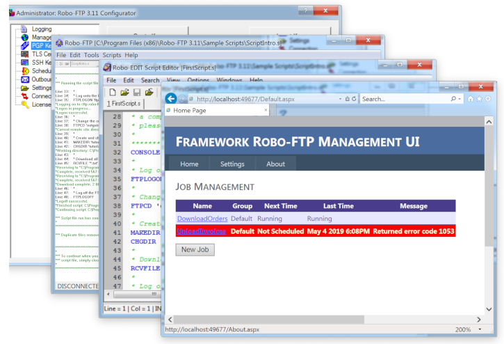 Robo-FTP and Robo-FTP Server: secure automated FTP